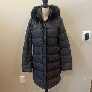 LANDS END PUFFER JACKET TALL MEDIUM